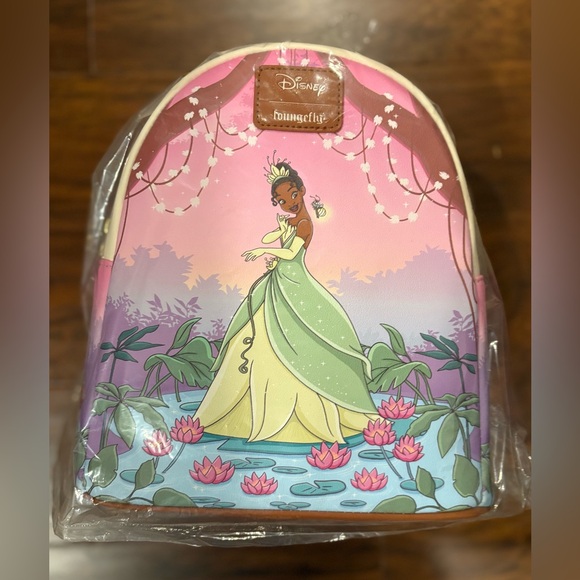 Loungefly Handbags - Loungefly Tiana Bayou Sunset Mini Backpack NWT